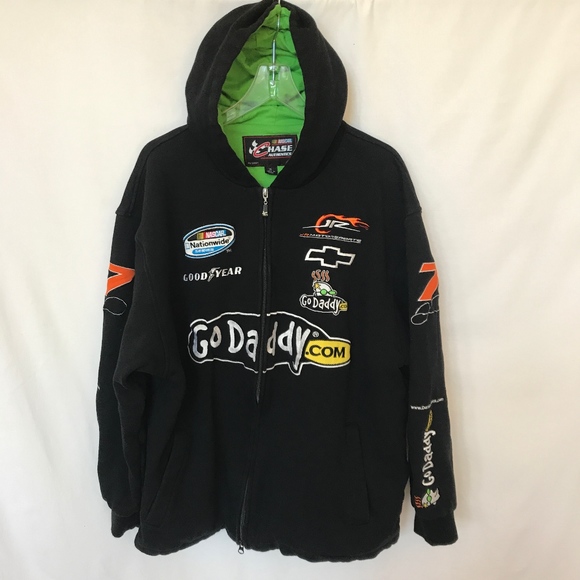 Nascar Jackets & Blazers - NASCAR Danica Patrick Black Hoodie Jacket Chase
